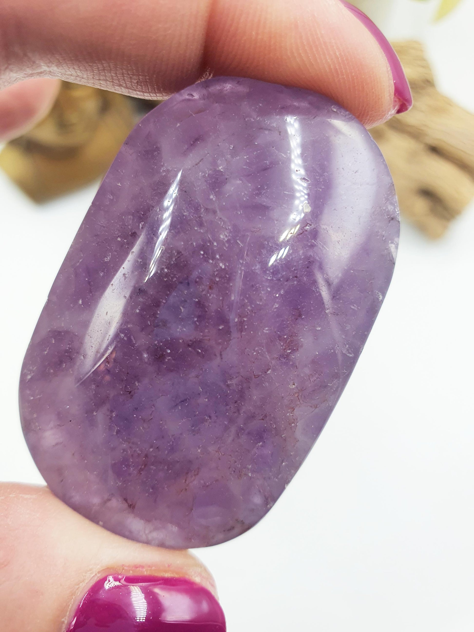 Unique Amethyst Agate Palm / Amethyst Agate Palm Stone / Amethyst Palm / Amethyst Agate / Reiki Crystal Palm - 60g