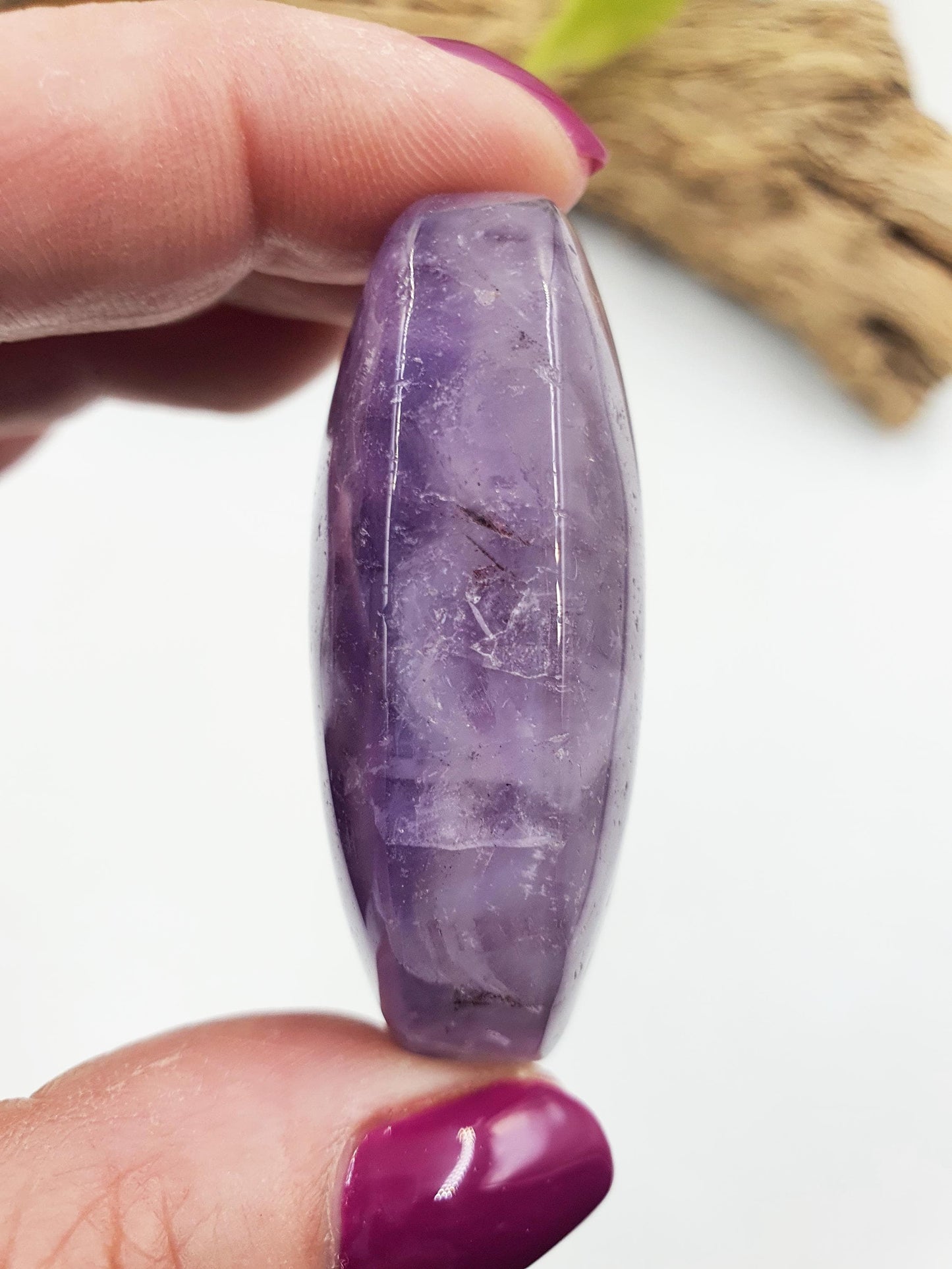 Unique Amethyst Agate Palm / Amethyst Agate Palm Stone / Amethyst Palm / Amethyst Agate / Reiki Crystal Palm - 60g