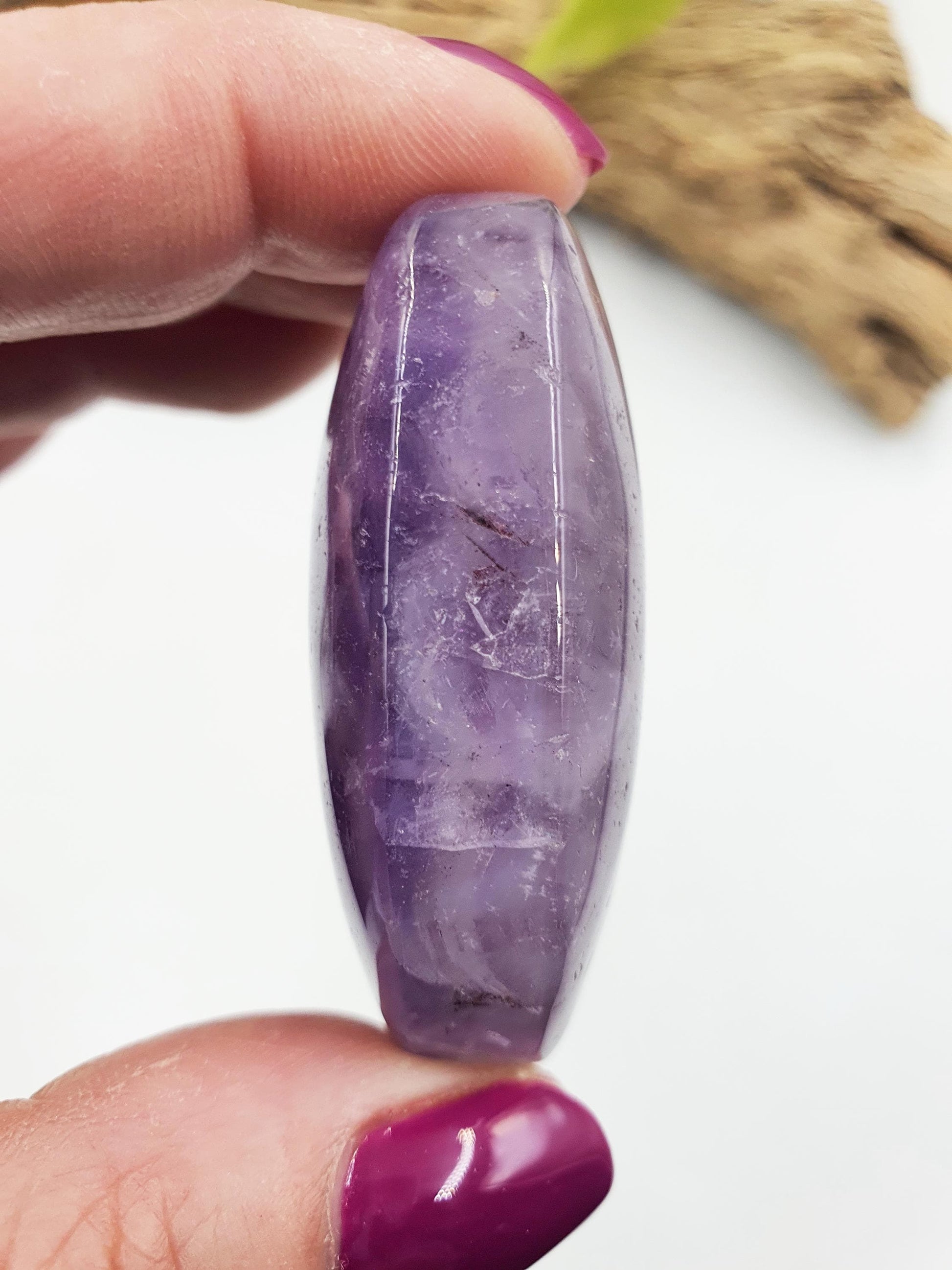 Unique Amethyst Agate Palm / Amethyst Agate Palm Stone / Amethyst Palm / Amethyst Agate / Reiki Crystal Palm - 60g