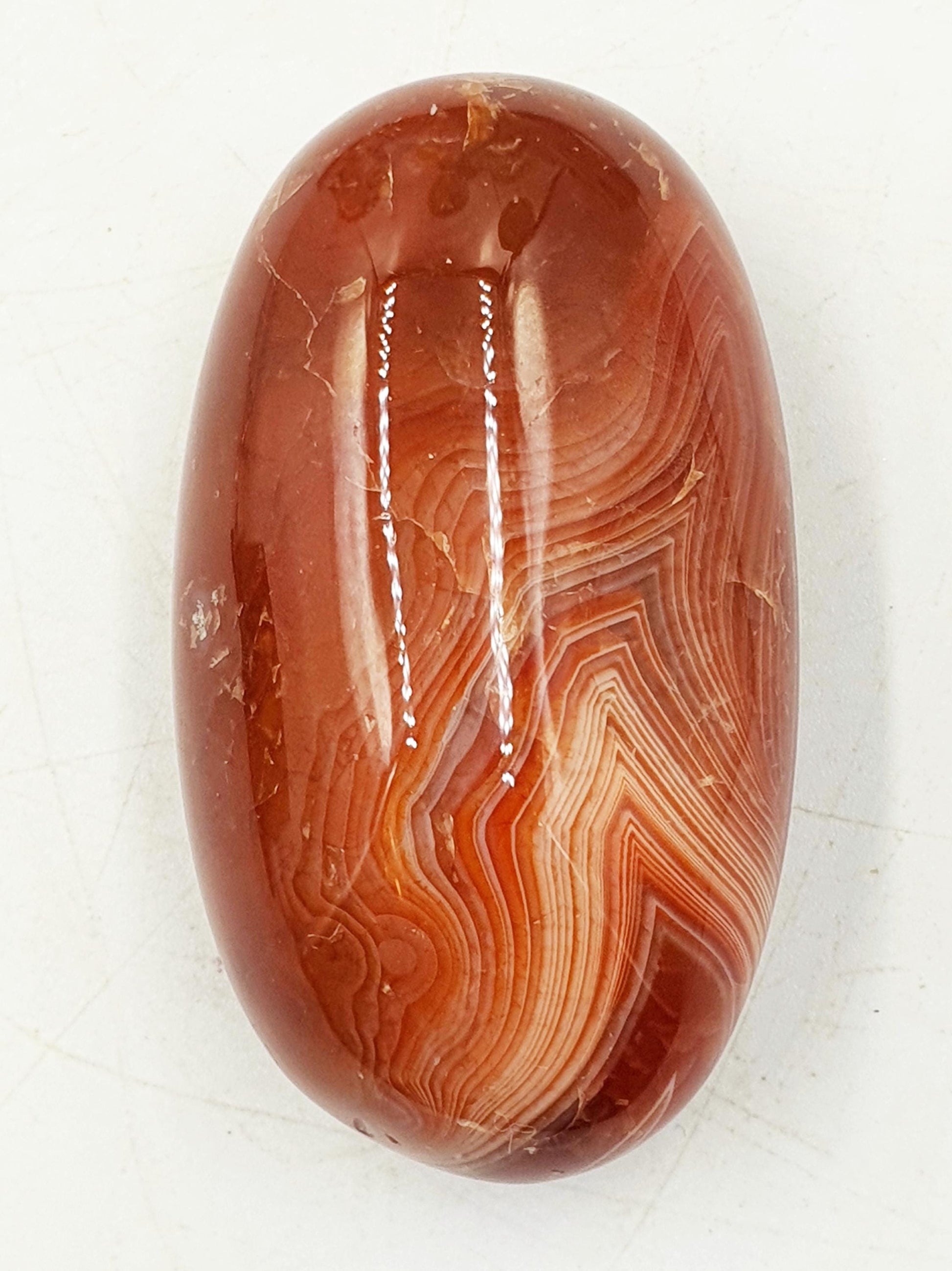 Beautiful Carnelian Palm / Carnelian Palm Stone / Carnelian Pocket Stone / Meditation Palm / Reiki Crystal Palm - 90g