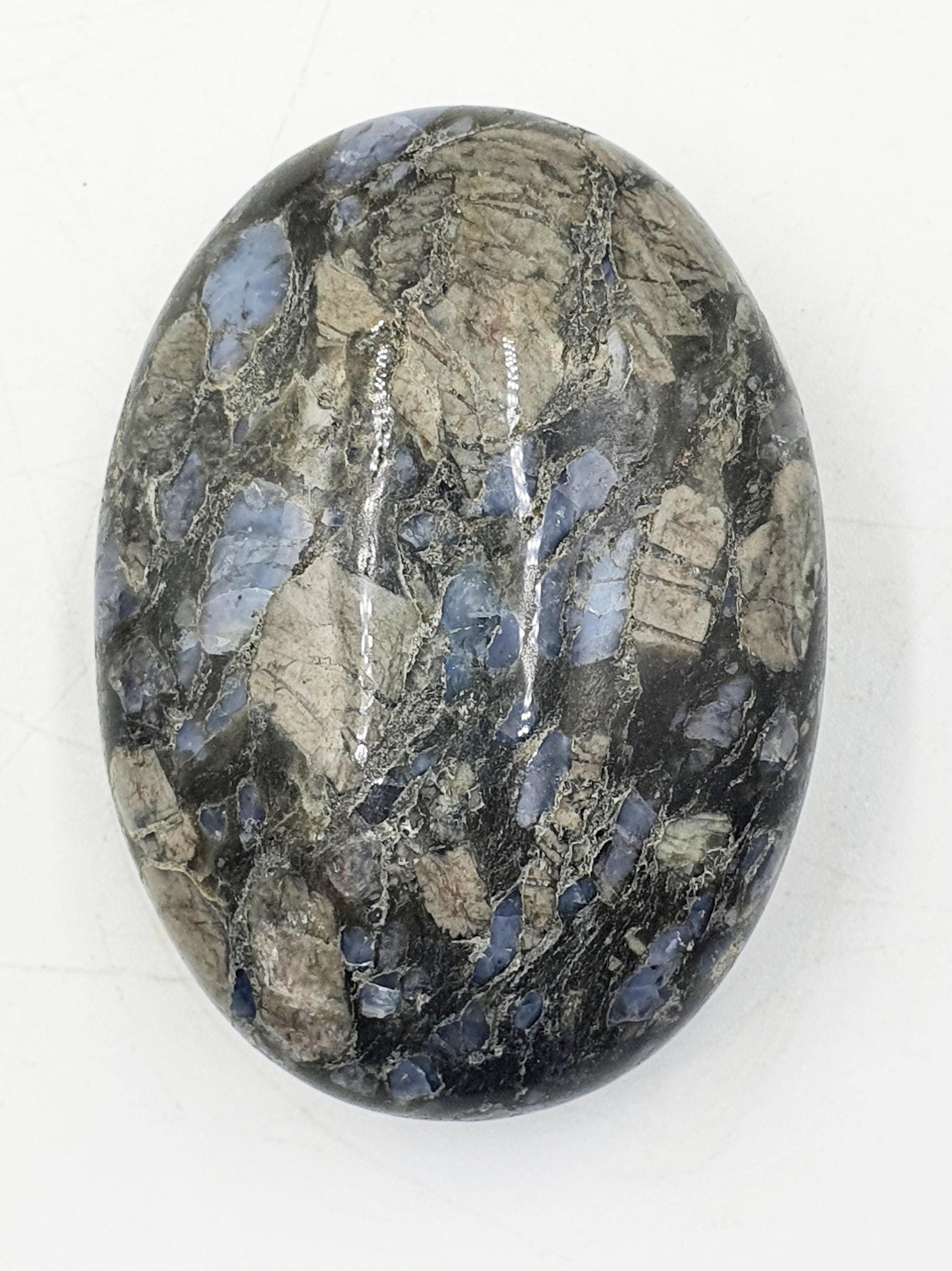 Que Sera (Llanite) Palm Stone - Uplifting & High Vibration Healing Crystal - 100g