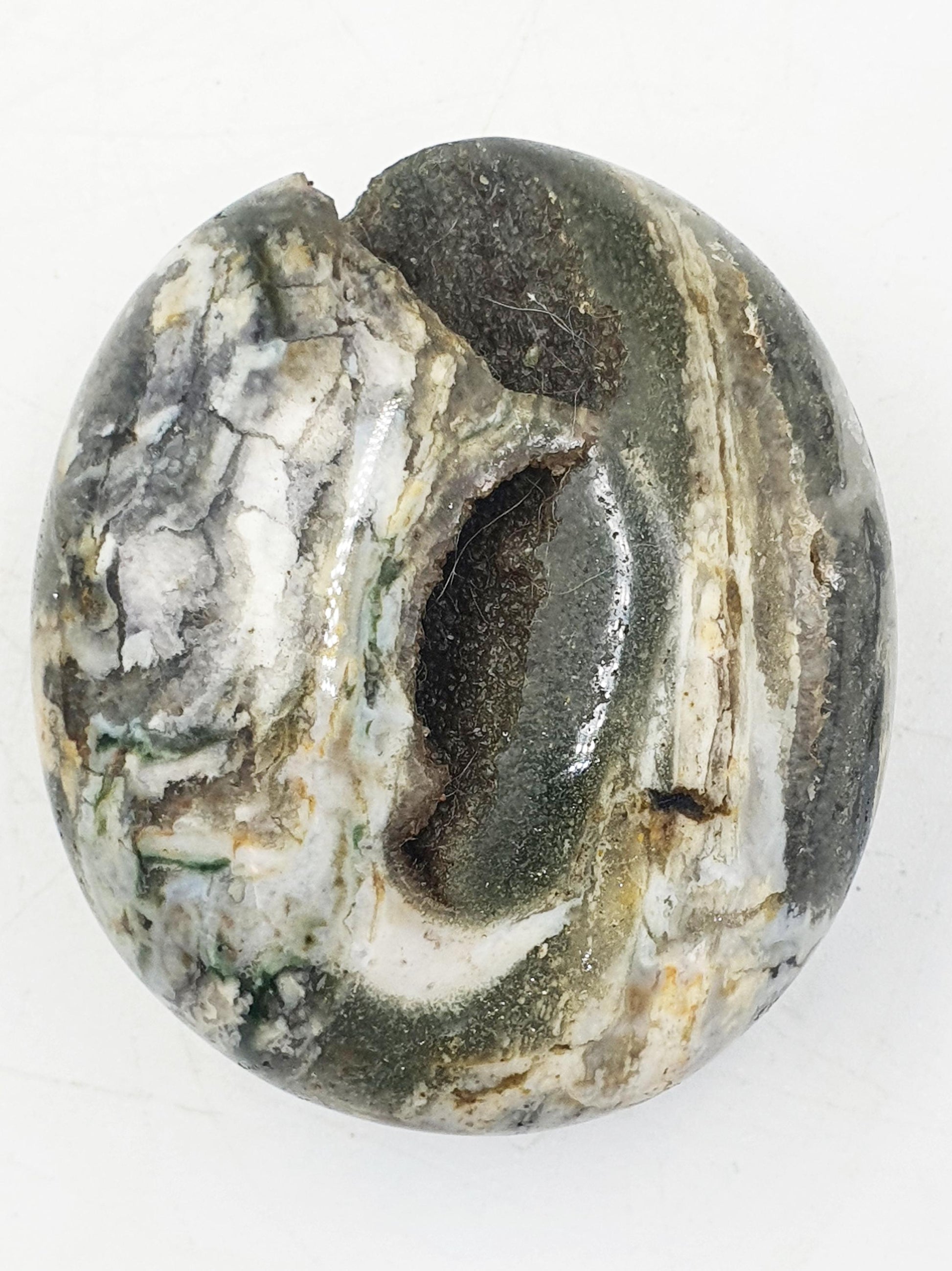 Unique Large Ocean Jasper Palm / Ocean Jasper Palm Stone / OJ Palm / Reiki Crystal Palm / Meditation Palm - 115g