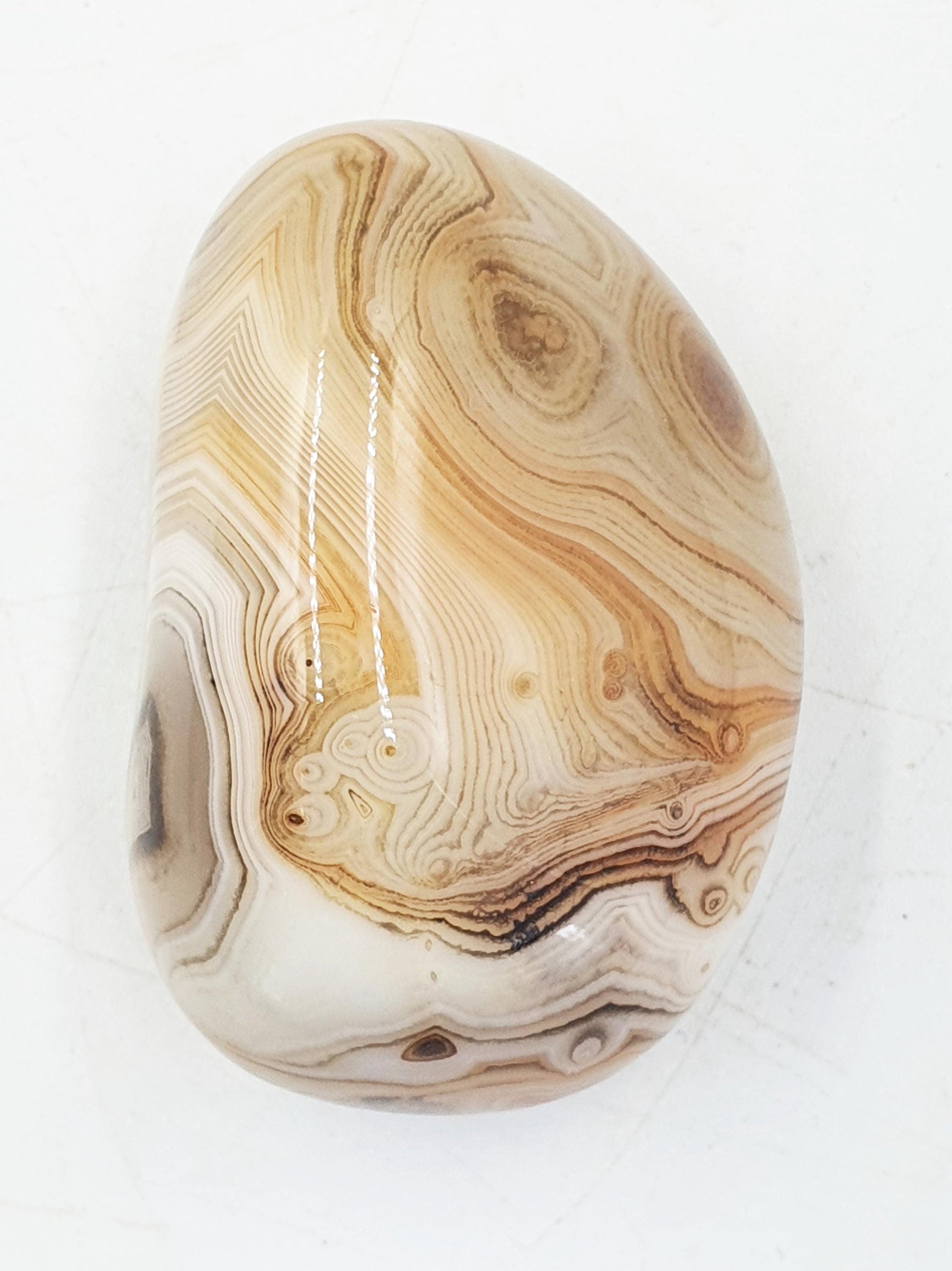 Unique Light Sardonyx Palm / Sardonyx Palm Stone / Healing Palm / Meditation Palm / Reiki Crystal Palm - 65g