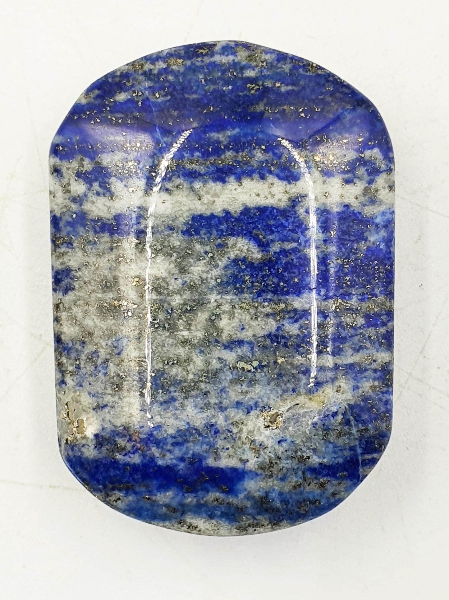 Beautiful Lapis Lazuli Palm / Lapis Lazuli Palmstone / Pocket Crystal / Meditation Palm / Lapis Reki Crystal Palm - 60g