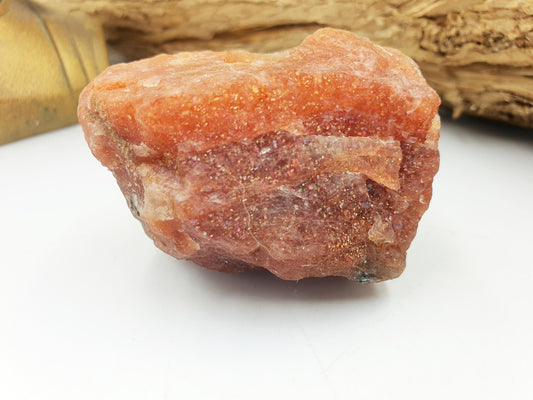 Flashy Raw Sunstone / Sunstone Specimen / Rough Sunstone / Natural Sunstone Chunk - 135g