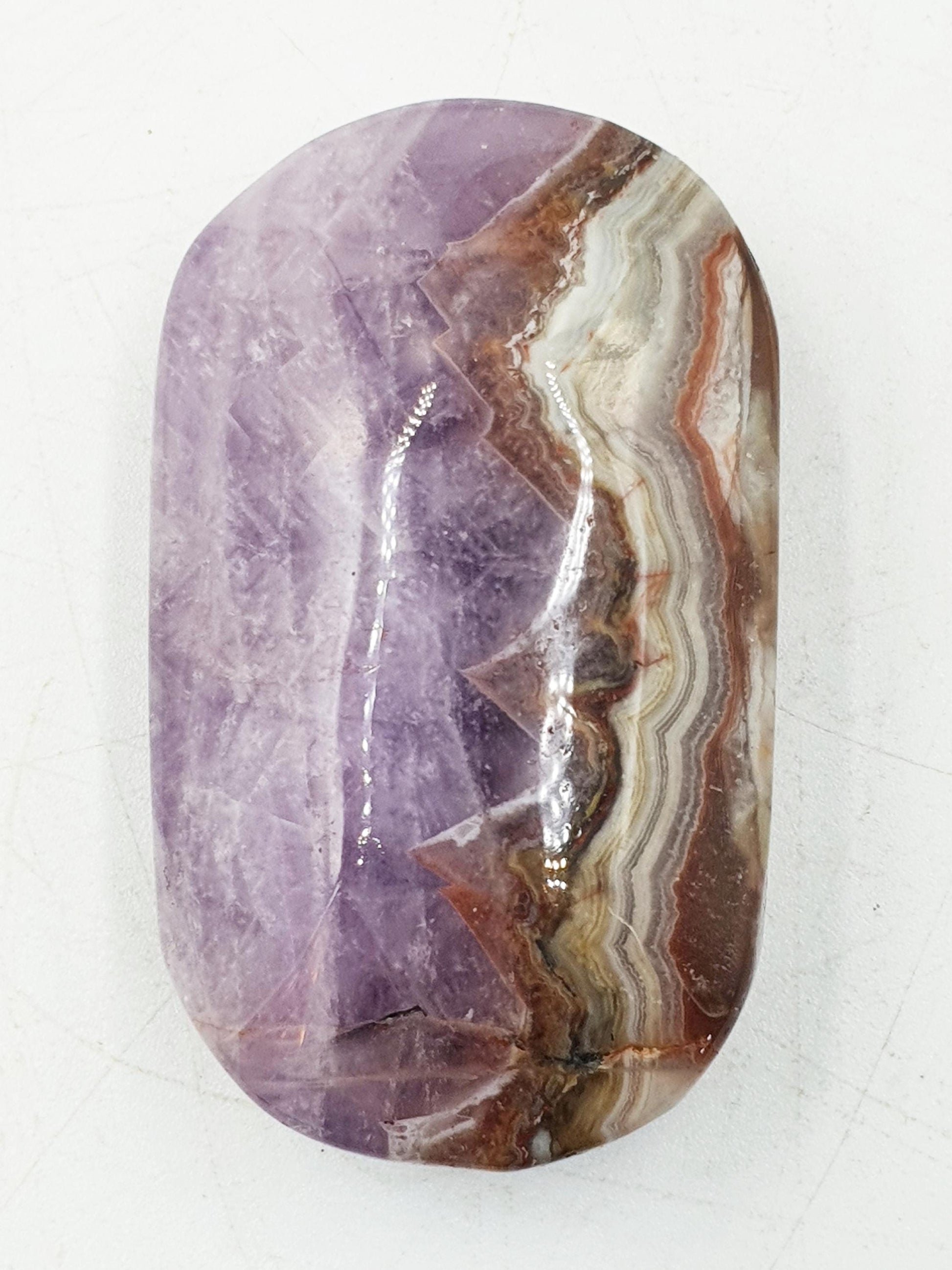 Beautiful Amethyst Agate Palm / Amethyst Agate Palm Stone / Amethyst Palm / Amethyst Agate / Reiki Crystal Palm - 45g