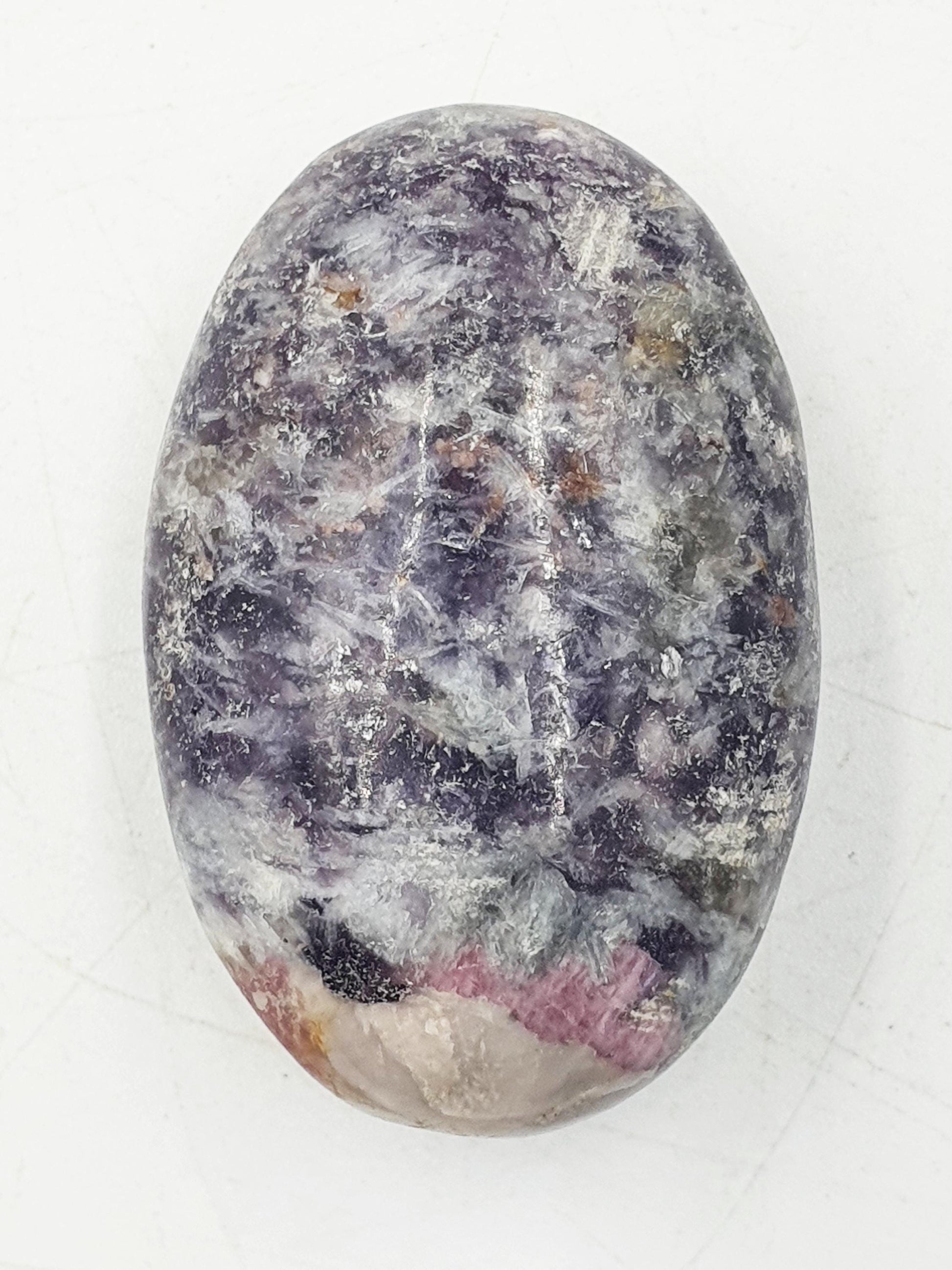 Sparkly Unicorn Stone Palm / Unicorn Palm Stone / Pegmatite Palm / Pocket Crystal / Meditation Palm - 55g
