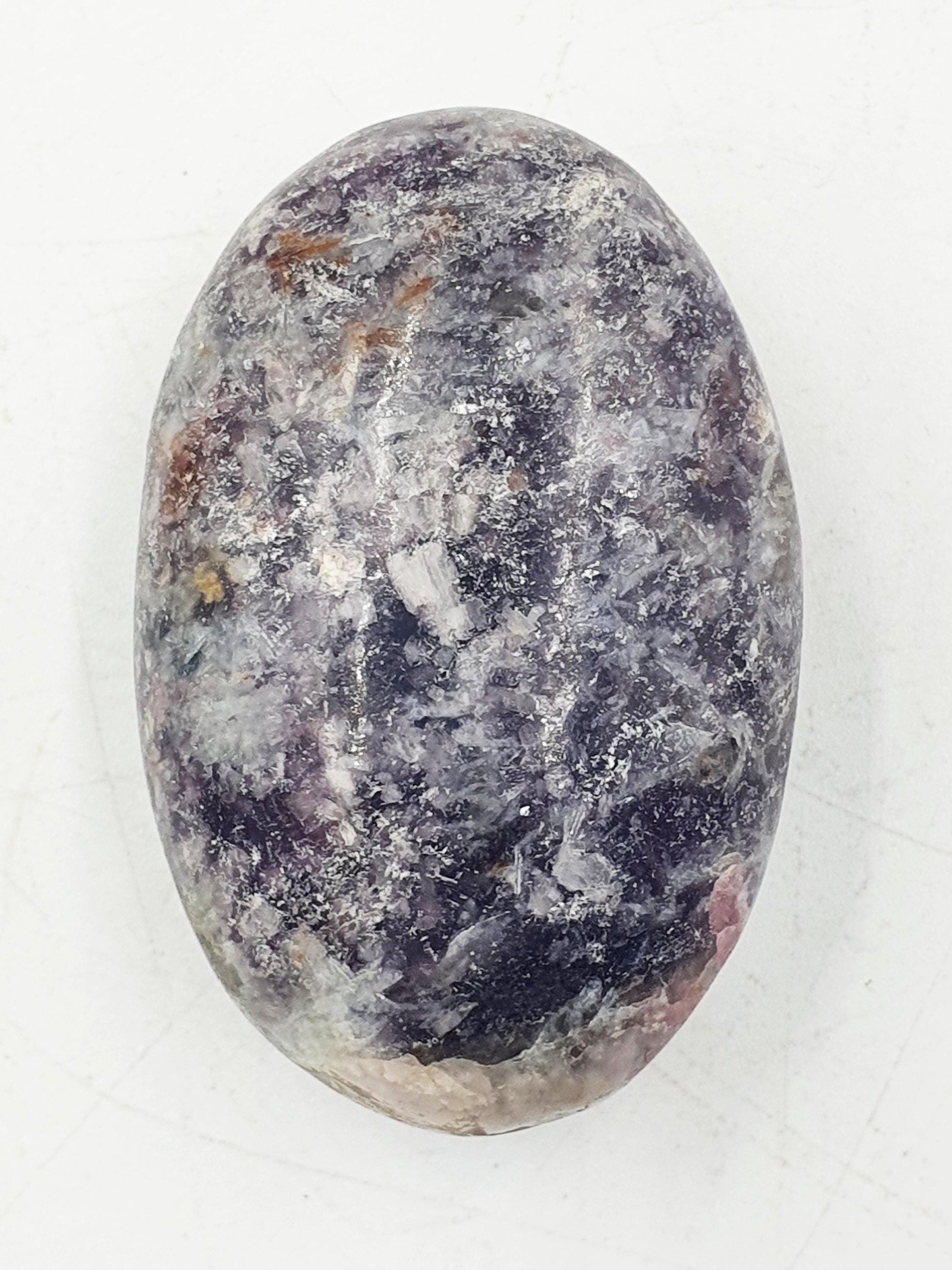 Sparkly Unicorn Stone Palm / Unicorn Palm Stone / Pegmatite Palm / Pocket Crystal / Meditation Palm - 55g