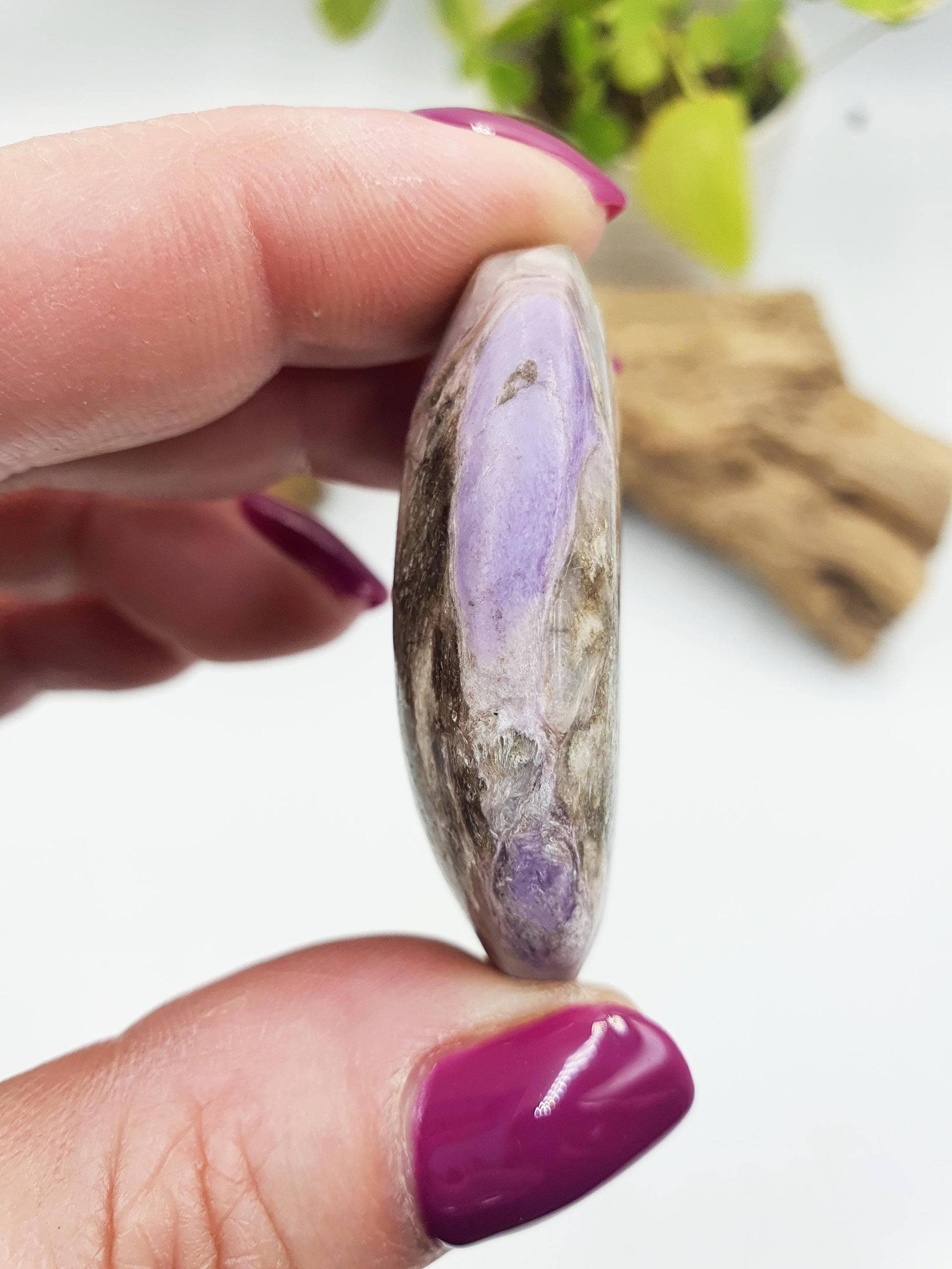 Gorgeous Little Charoite Palm / Charoite Palm Stone / Meditation Palm / Pocket Crystal / Collectors Palm - 25g