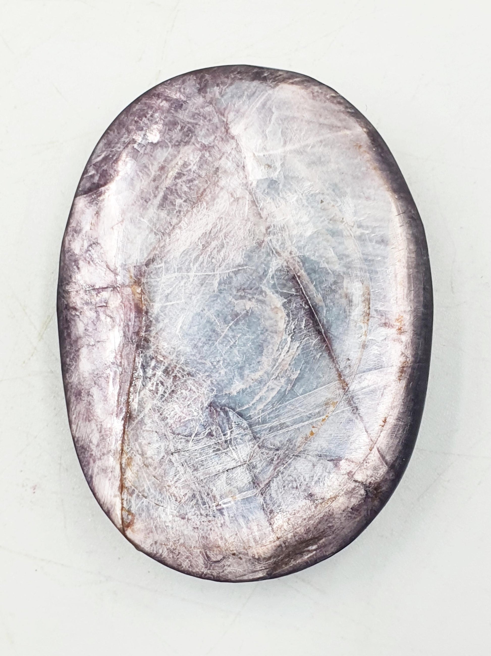 Incredible Purple Mica Palm / Purple Mica Palm Stone / Lepidolite Palm / Meditation Palm / Reiki Crystal Palm - 70g