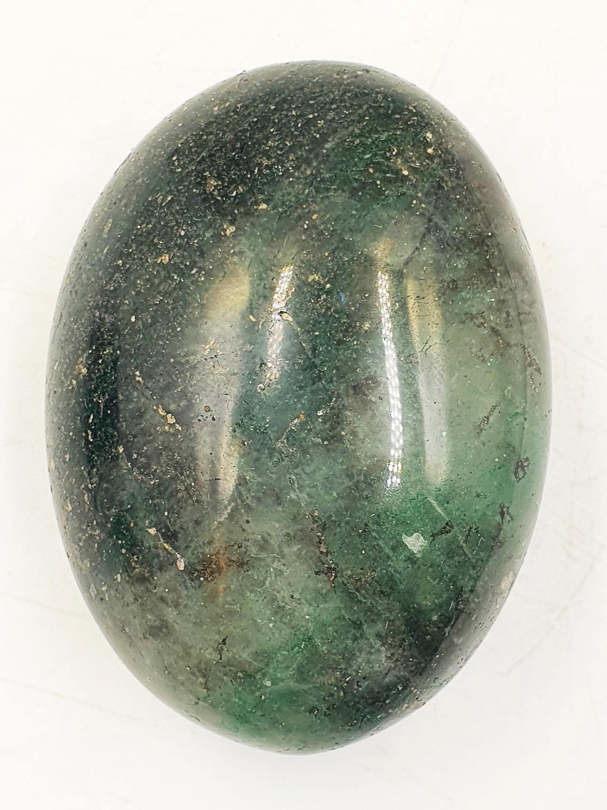 Green Fuchsite Palm Stone - Heart Chakra & Emotional Healing Crystal - 145g
