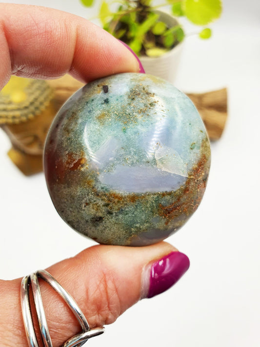 Ocean Jasper Palm - Joy & Renewal Healing Crystal - 105g