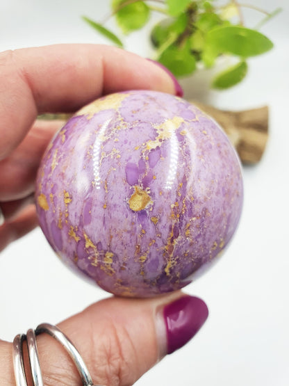 Phosphosiderite Sphere - Rare Claming & Spiritual Healing Crystal Ball - 53mm