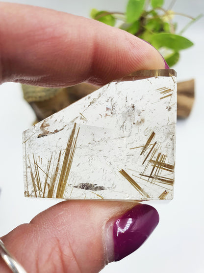 High Grade Golden Rutile Quartz Freeform - Manifestation & Energy Amplifying Crystal - 40g