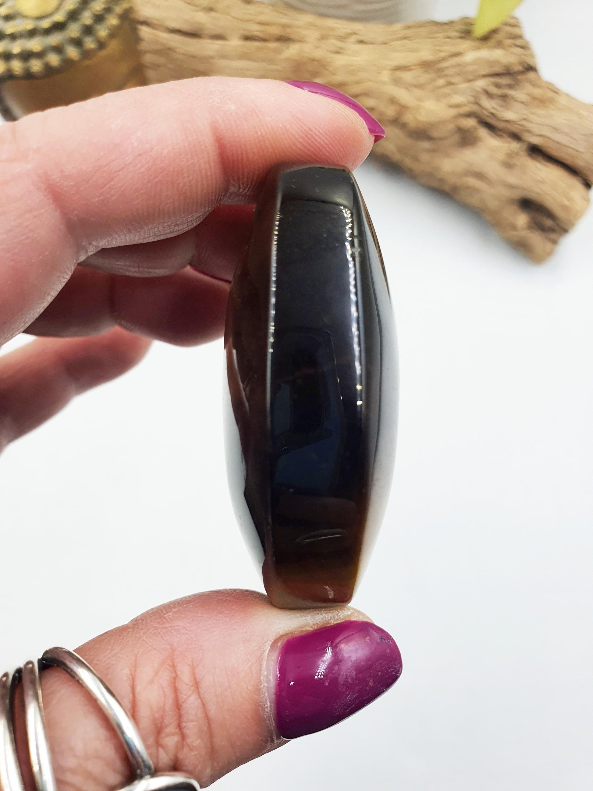 High Grade Flashy Yellow Tigers Eye Palm / Tiger's Eye Palm Stone / Pocket Crystal / Meditation Palm/ Reiki Crystal Palm - 75g