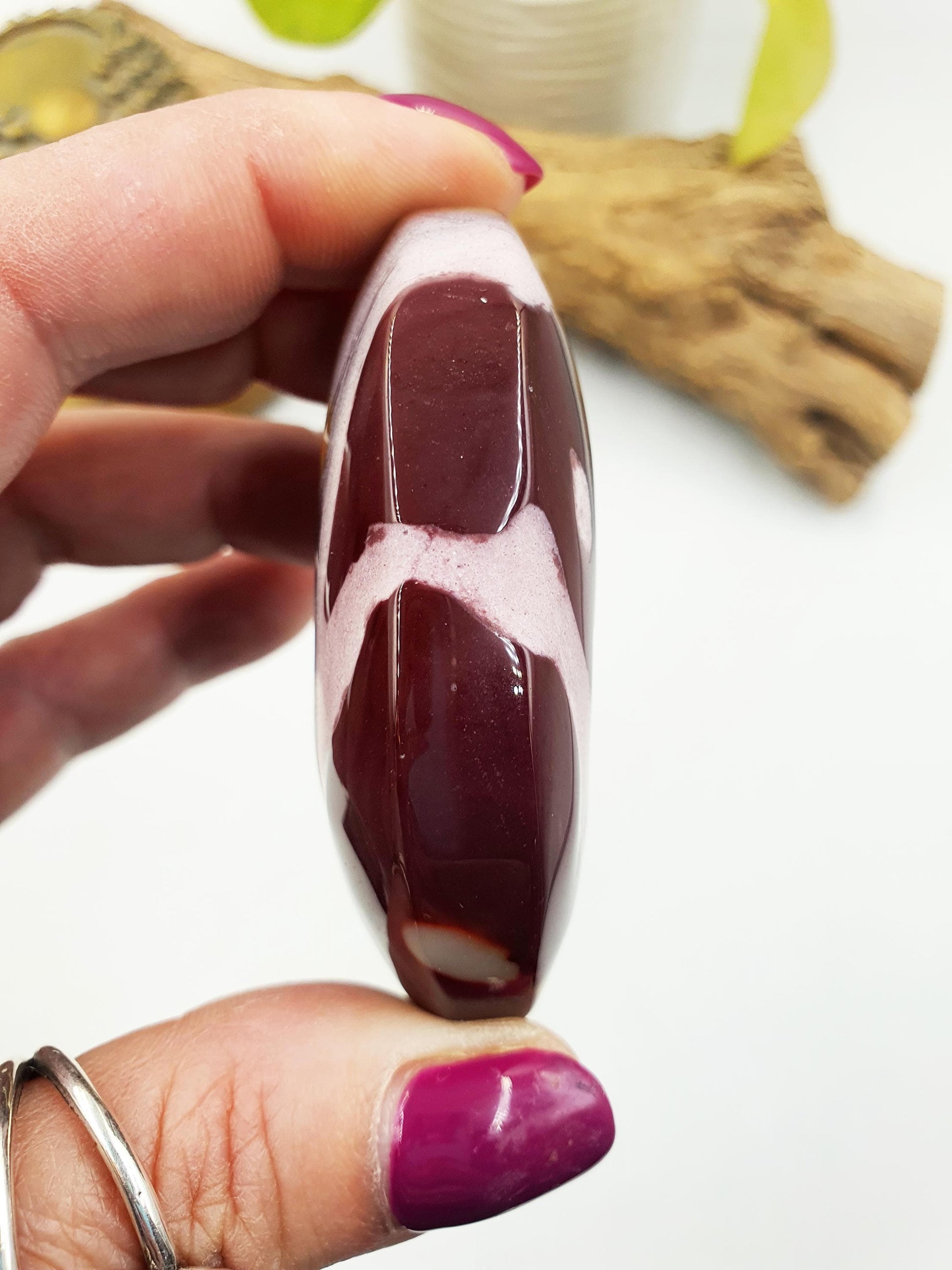 Large Mookaite Jasper Palm / Mookaite Jasper Palm Stone / Pocket Stone / Meditation Palm / Reiki Crystal Palm - 75g