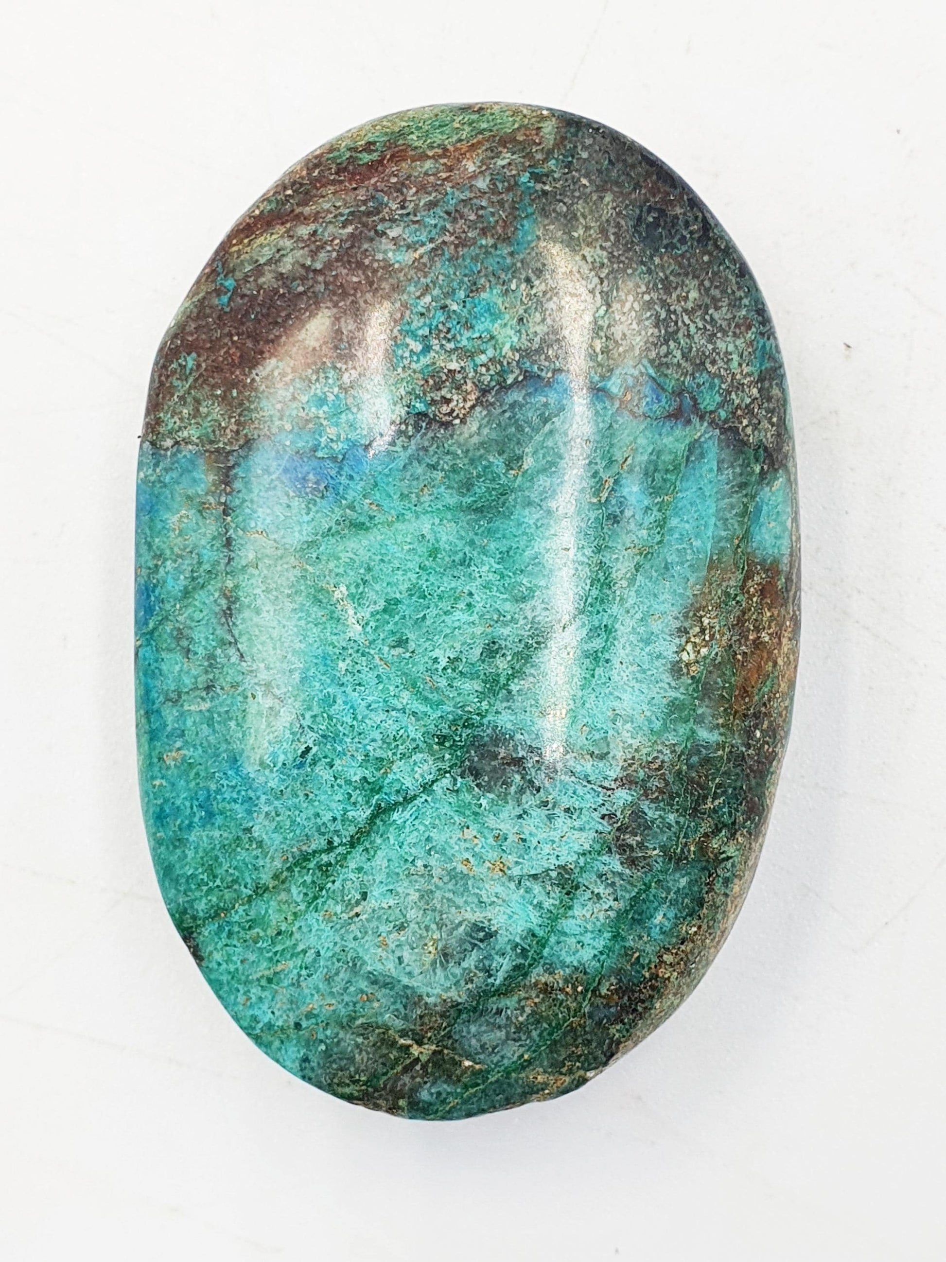 Beautiful Phoenix Turquoise Palm / Phoenix Stone Palm Stone / Meditation Palm / Reiki Crystal Palm - 50g