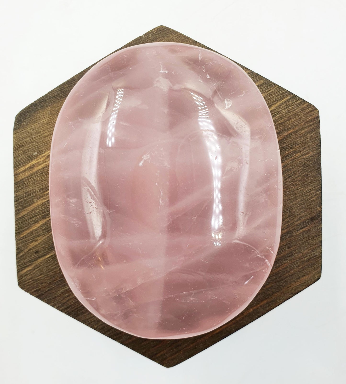 Large Beautiful Rose Quartz Palm / Rose Quartz Palm Stone / Meditation Crystal / Reiki Crystal Palm - 145g