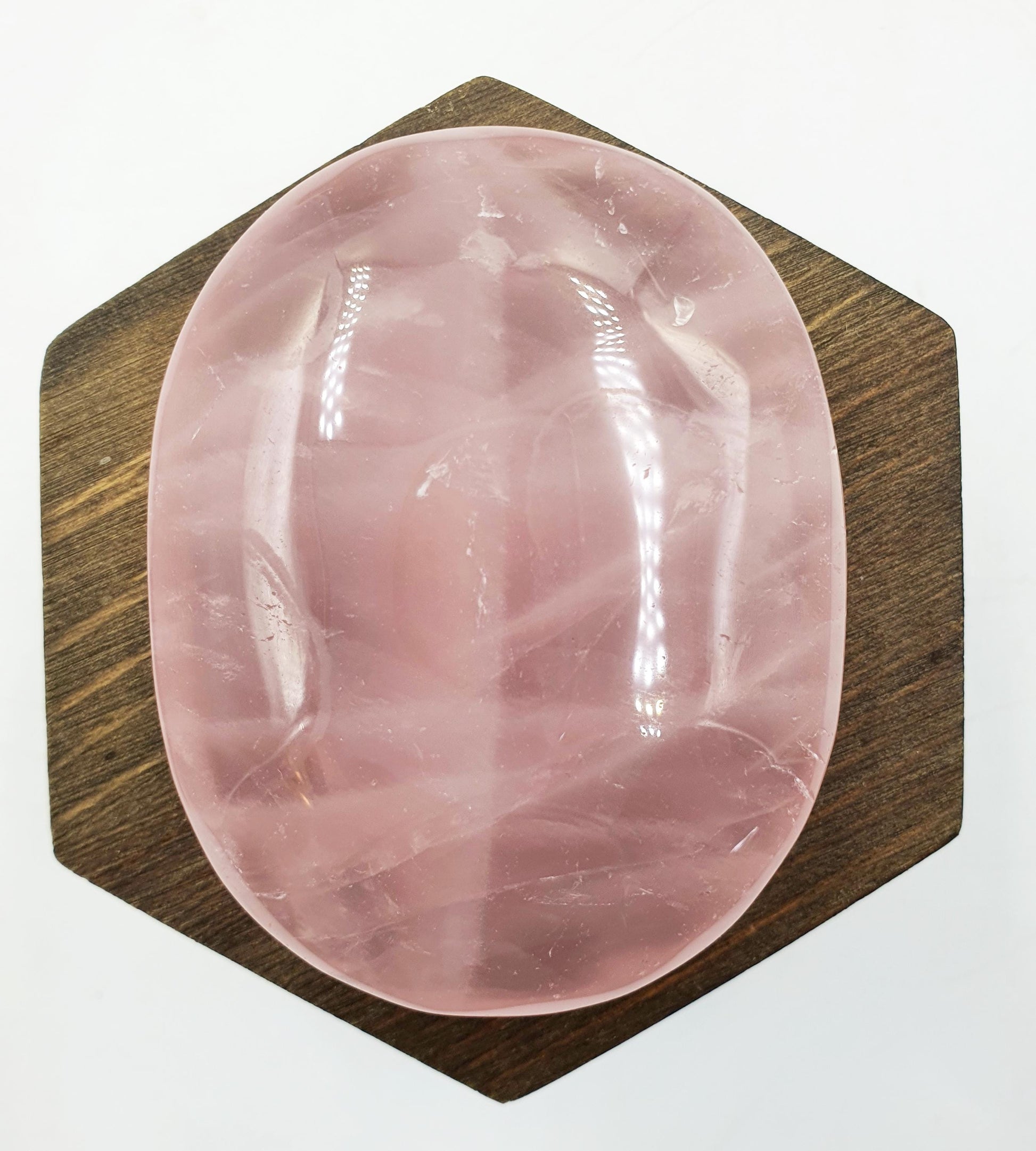 Large Beautiful Rose Quartz Palm / Rose Quartz Palm Stone / Meditation Crystal / Reiki Crystal Palm - 145g
