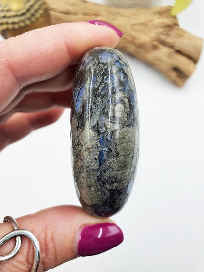 Que Sera (Llanite) Palm / Que Sera Palm Stone / Llanite Pocket Stone / Meditation Palm / Reiki Crystal Palm - 110g