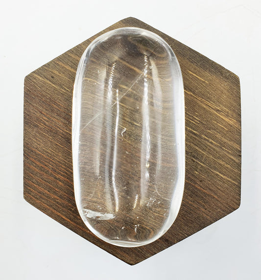 Beautiful Clear Quartz Palm/ Clear Quartz Palm Stone with delicate inclusions / Meditation Palm / Reiki Crystal Palm - 100g