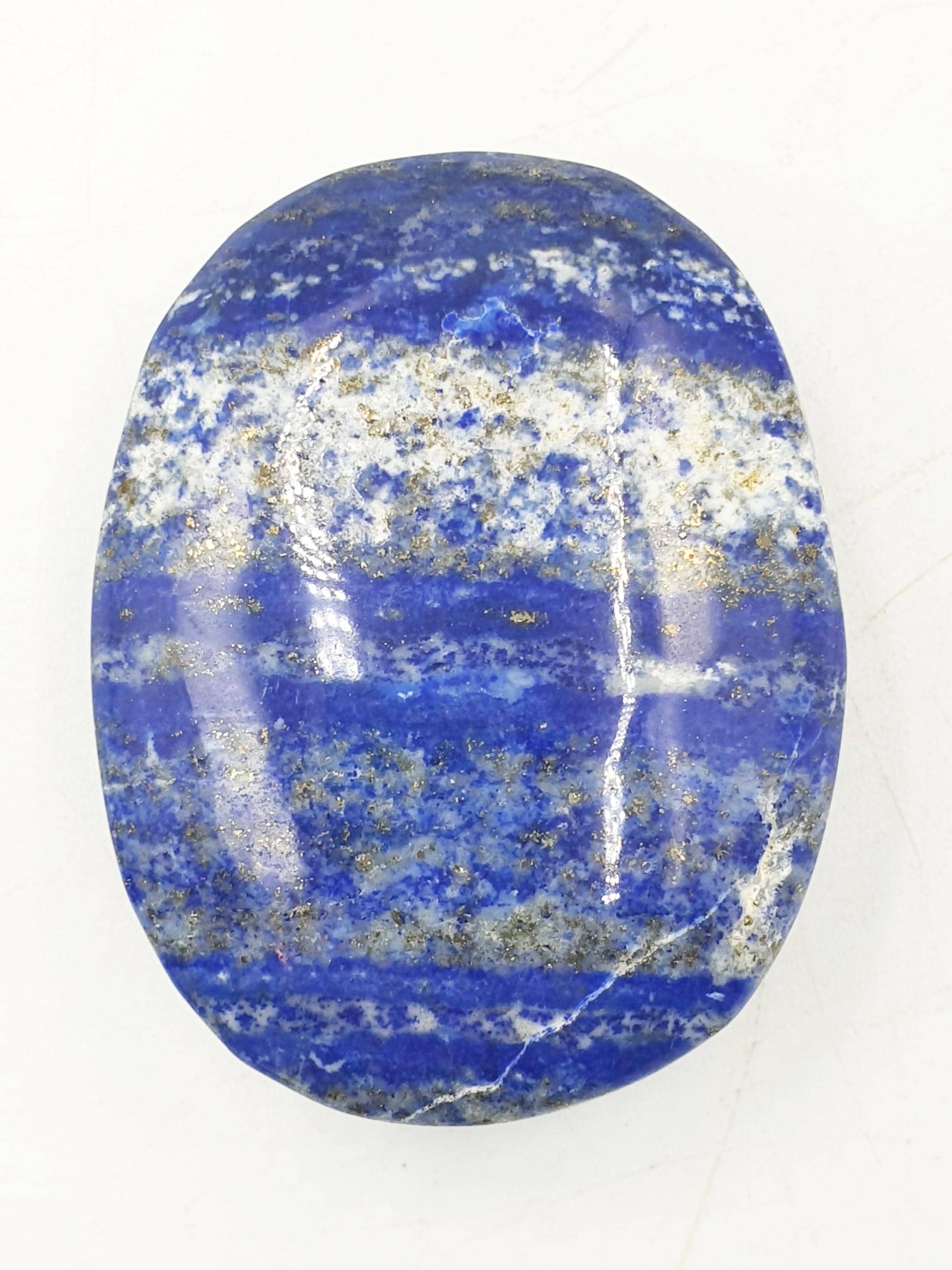Lapis Lazuli Palm Stone - Wisdom & Truth Third Eye Chakra Crystal - 75g