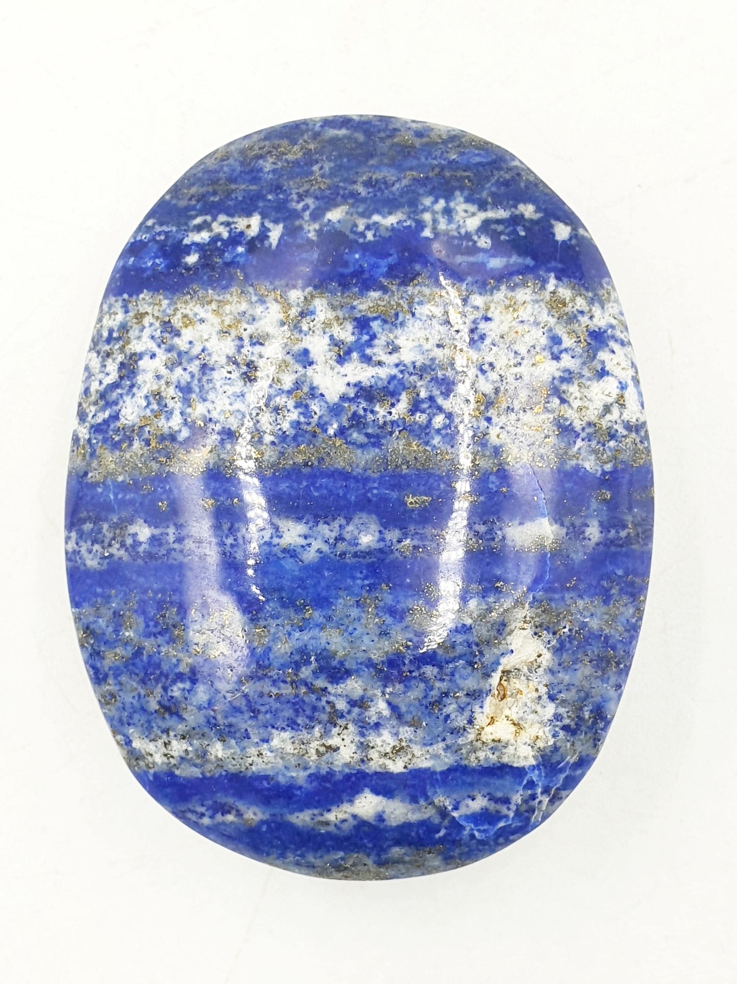 Lapis Lazuli Palm Stone - Wisdom & Truth Third Eye Chakra Crystal - 75g