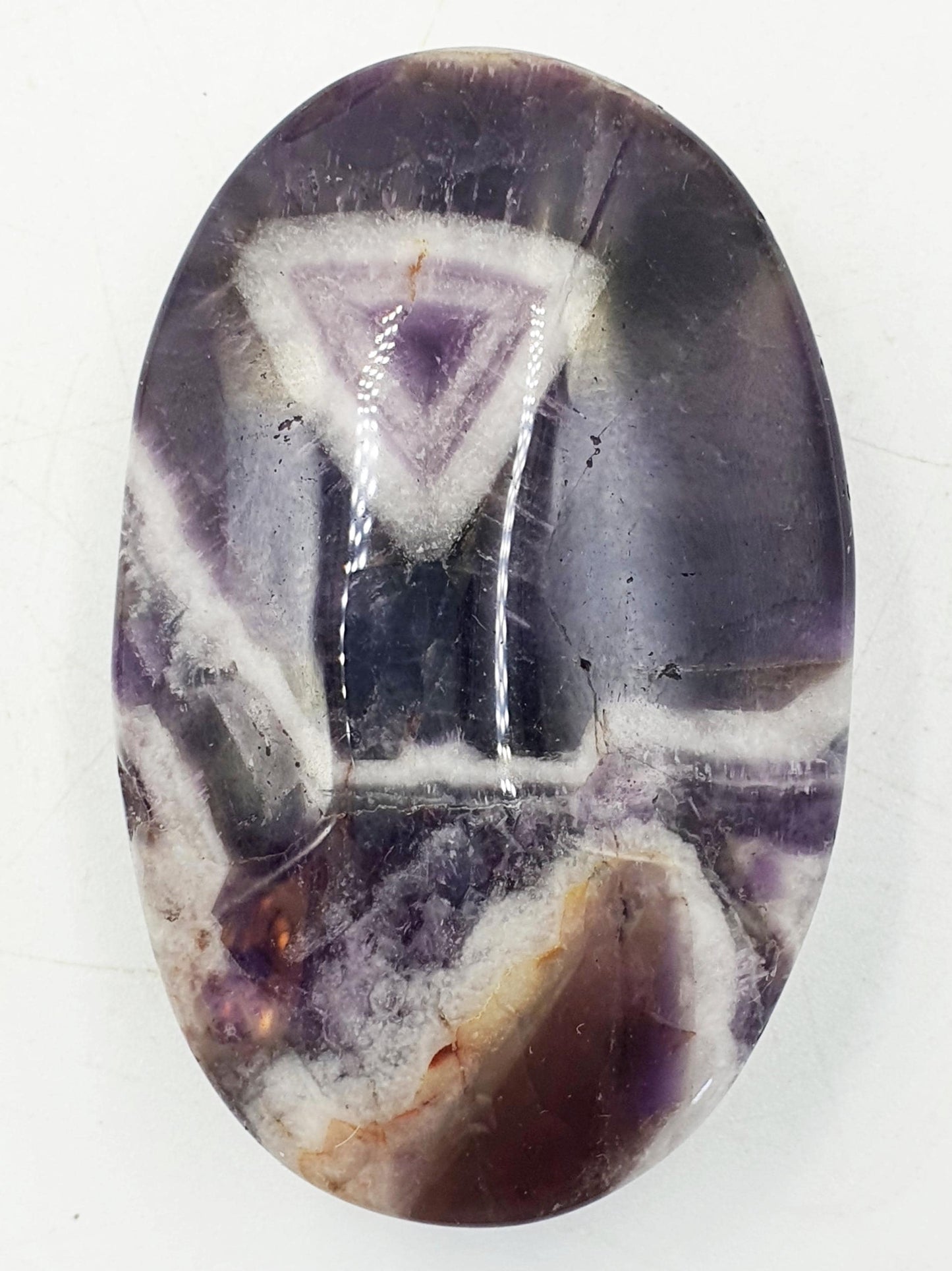 Dream Amethyst Palm Stone - Intuition & Spiritual Protection Crystal - 75g
