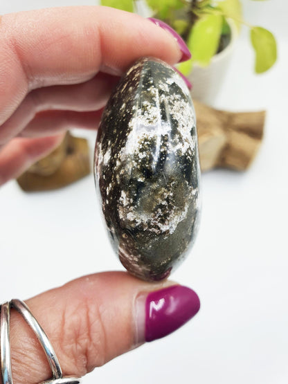 Ocean Jasper Palm - Joy & Renewal Healing Crystal - 105g