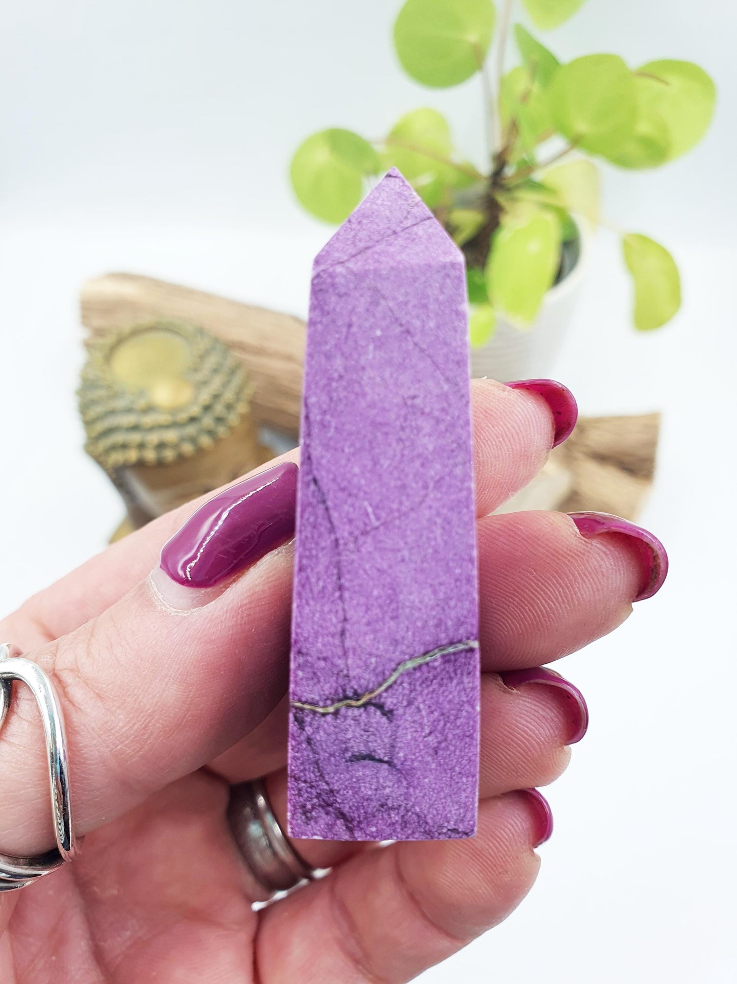 Mini Stichtite Tower - Heart Chakra and Emotional Healing - 5.8cm