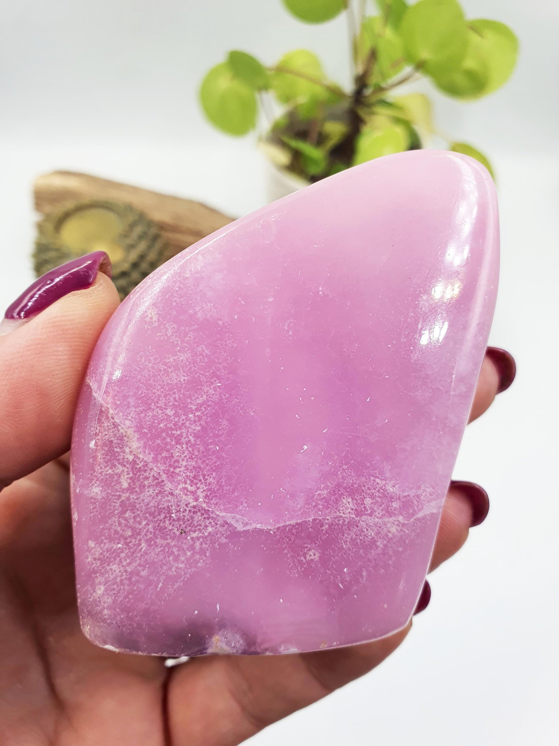 Pink Aragonite Freeform - Calming & Heart Healing Crystal - 230g