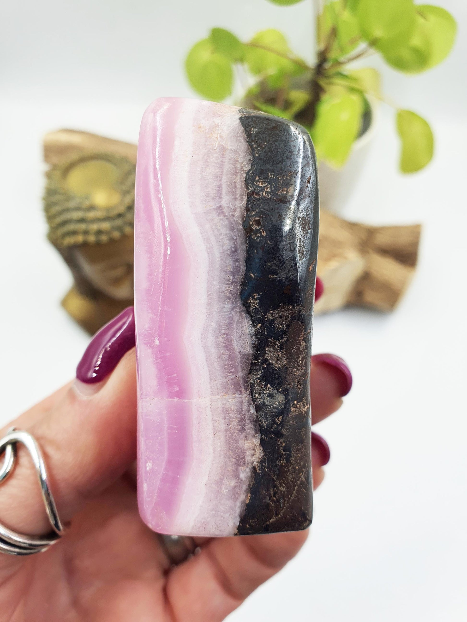 Pink Aragonite Freeform - Calming & Heart Healing Crystal - 230g