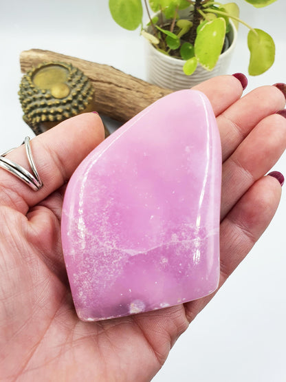 Pink Aragonite Freeform - Calming & Heart Healing Crystal - 230g