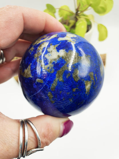 Unique Lapis Lazuli Sphere - Wisdom & Truth Third Eye Chakra Crystal Ball - 67mm