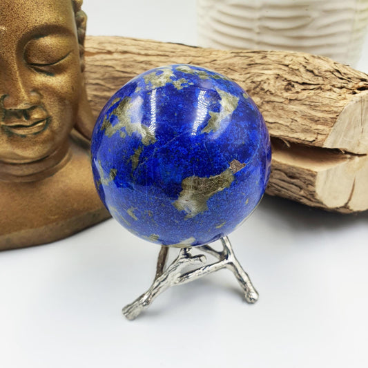 Unique Lapis Lazuli Sphere - Wisdom & Truth Third Eye Chakra Crystal Ball - 67mm