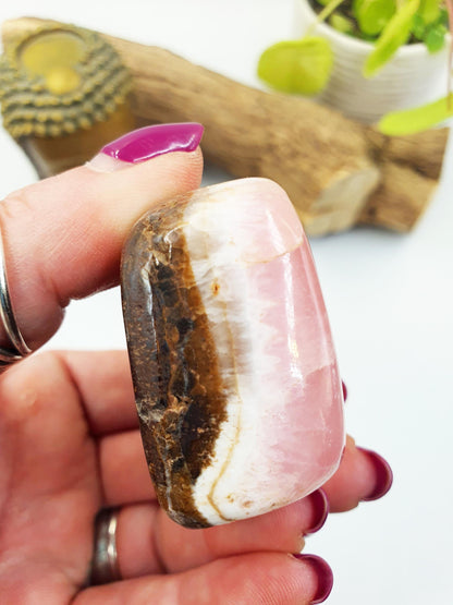 Pink Aragonite Freeform - Calming & Heart Healing Crystal, 165g