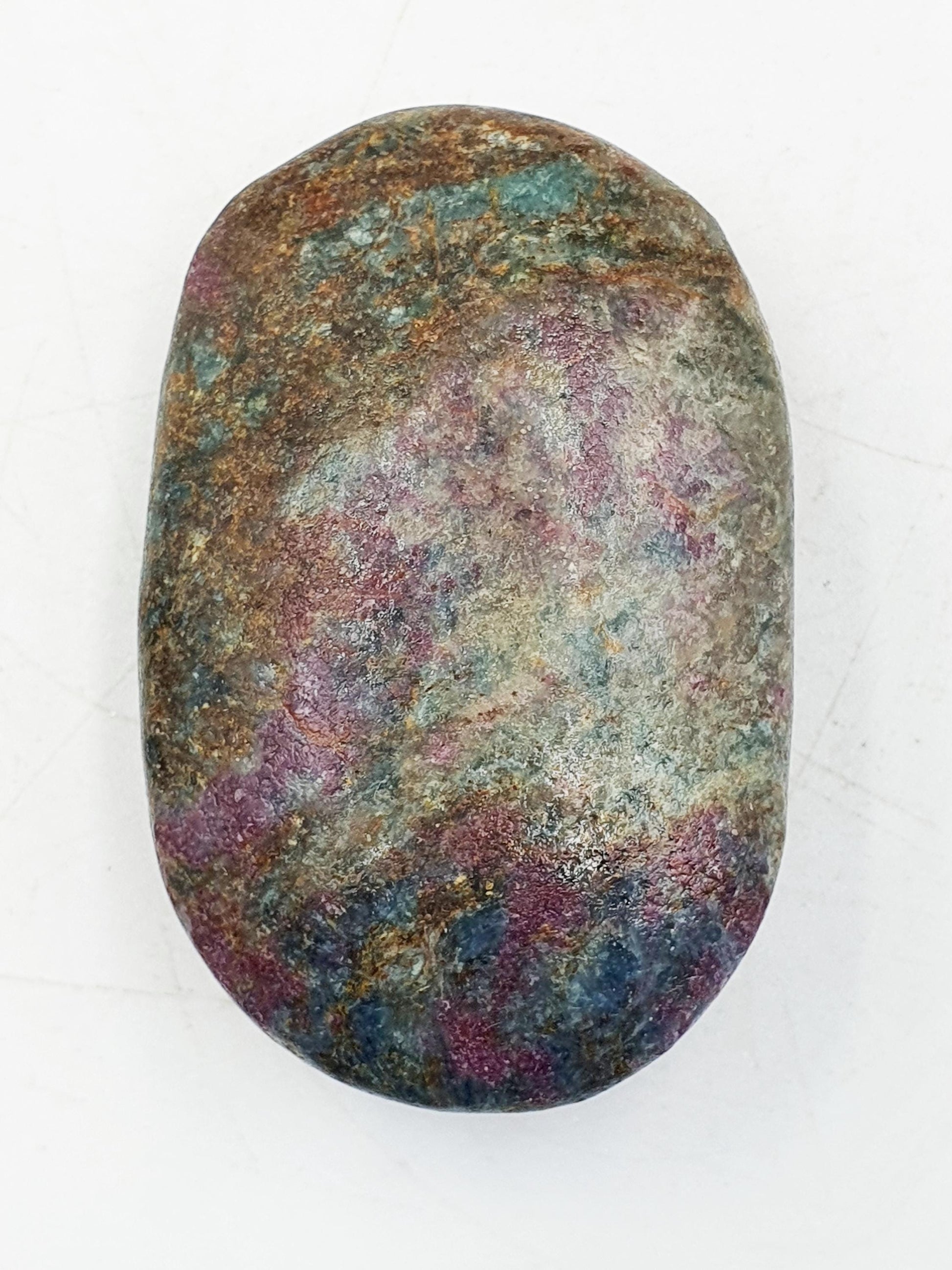 Ruby in Fuchsite Palm Stone - Heart Chakra Healing & Vitality - 60g