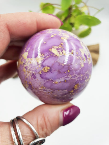 Phosphosiderite Sphere - Rare Claming & Spiritual Healing Crystal Ball - 53mm