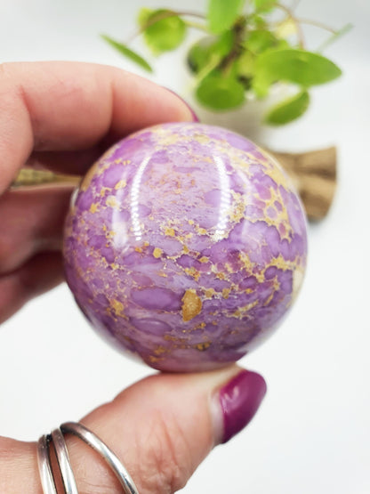 Phosphosiderite Sphere - Rare Claming & Spiritual Healing Crystal Ball - 53mm