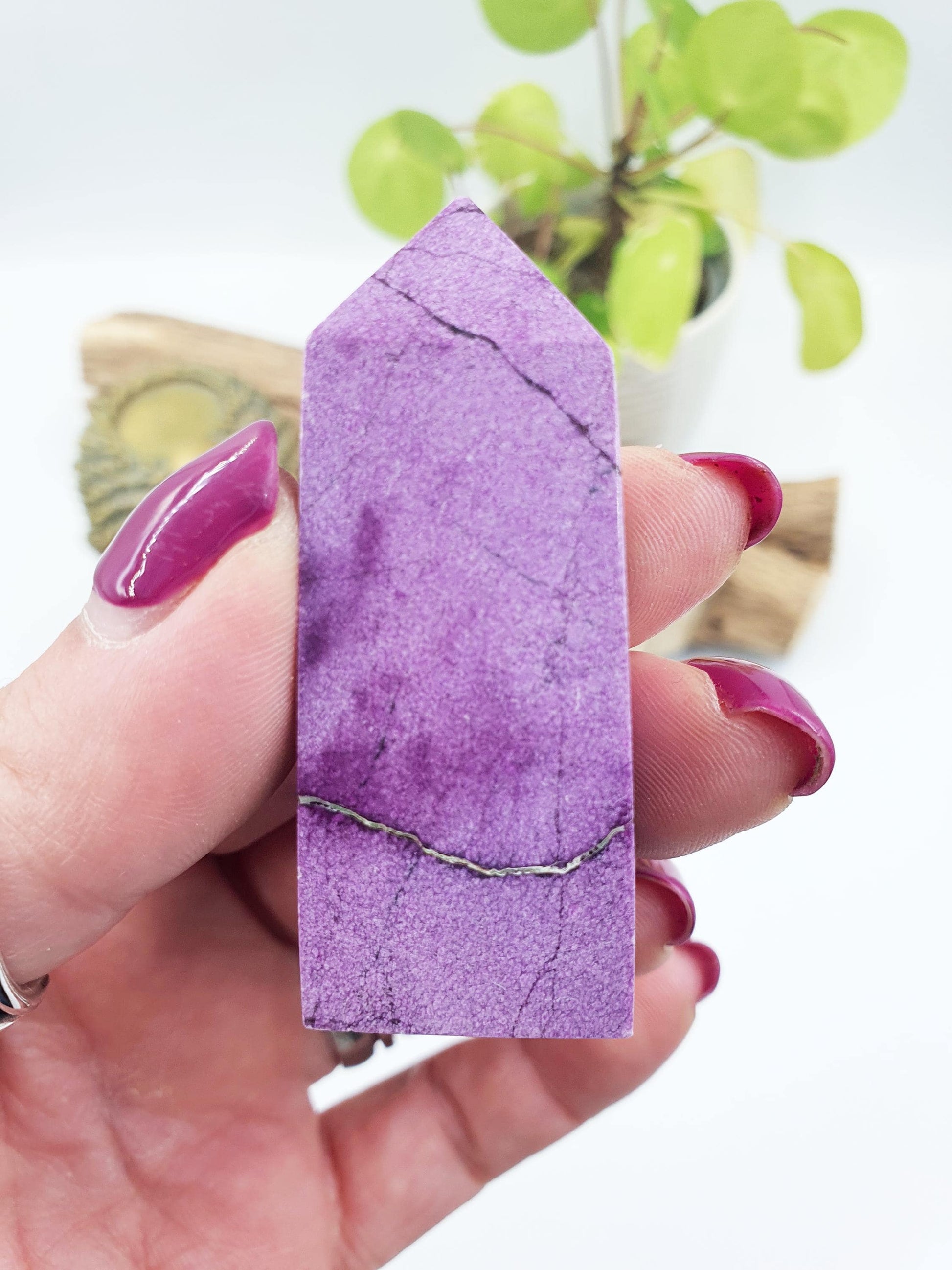 Mini Stichtite Tower - Heart Chakra and Emotional Healing - 5.8cm
