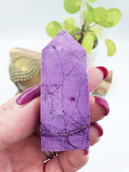 Mini Stichtite Tower - Heart Chakra and Emotional Healing - 5.8cm
