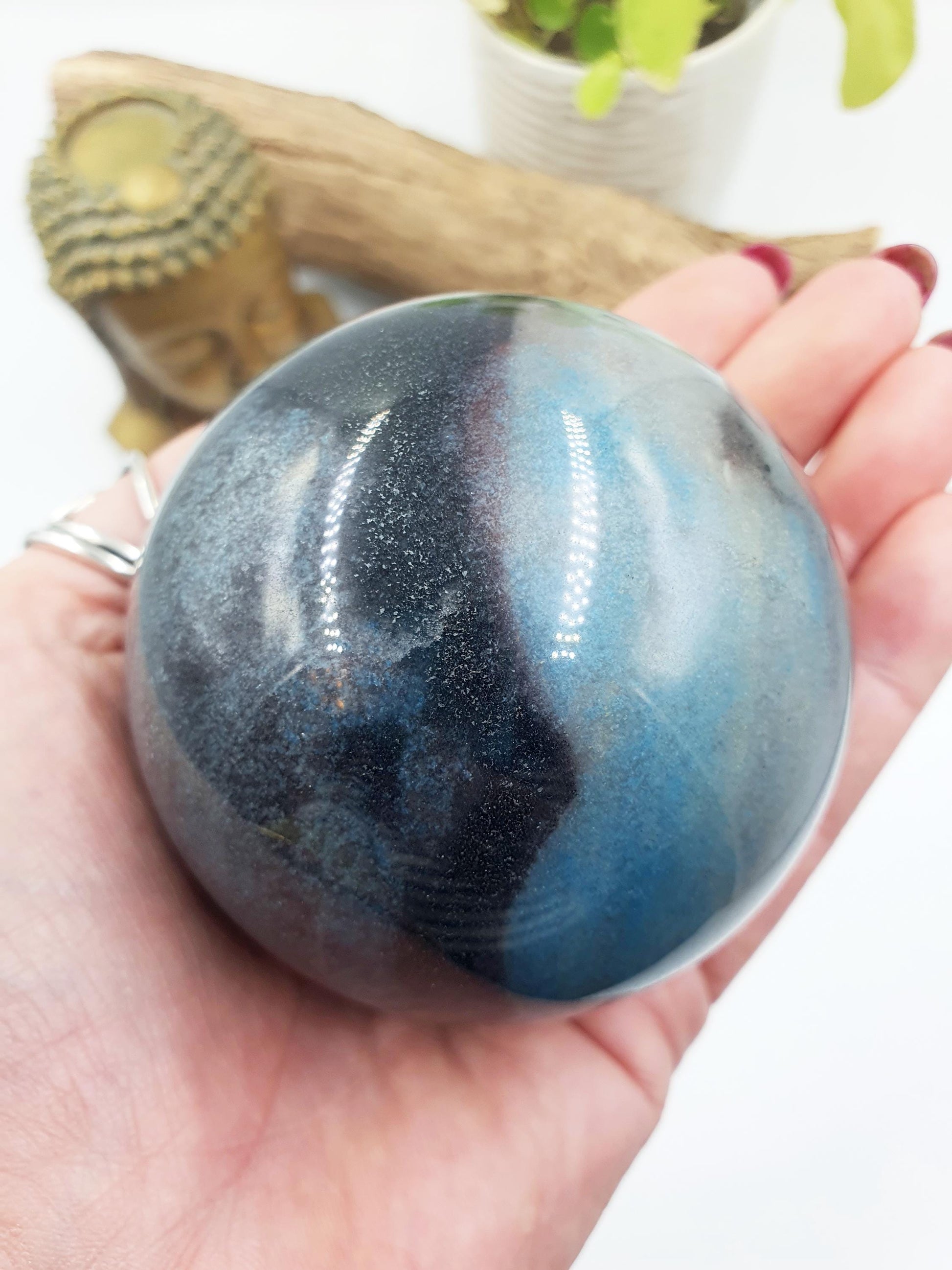 Trolleite Sphere - Rare High Vibration Meditation & Healing Crystal Ball - 69mm