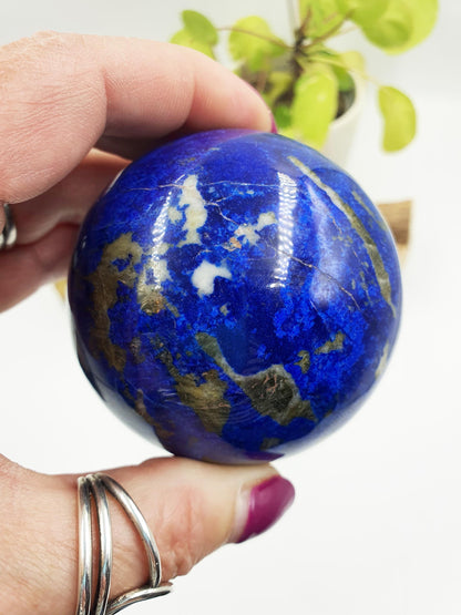 Unique Lapis Lazuli Sphere - Wisdom & Truth Third Eye Chakra Crystal Ball - 67mm