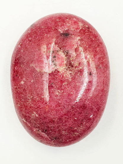Rhodonite Palm Stone - Emotional Healing & Heart Chakra Crystal - 140g