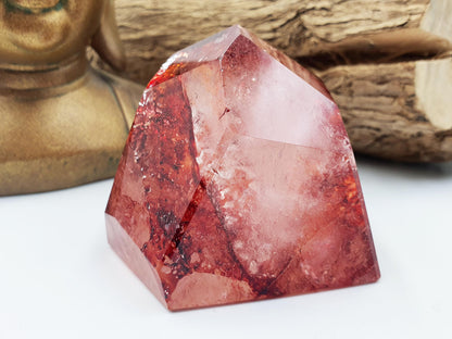 Madagascan Fire Quartz (Hematoid Quartz) Freeform - Grounding & Vitality Healing Crystal - 315g