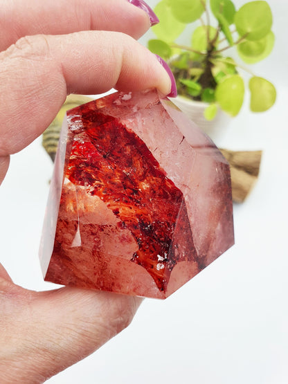 Madagascan Fire Quartz (Hematoid Quartz) Freeform - Grounding & Vitality Healing Crystal - 315g
