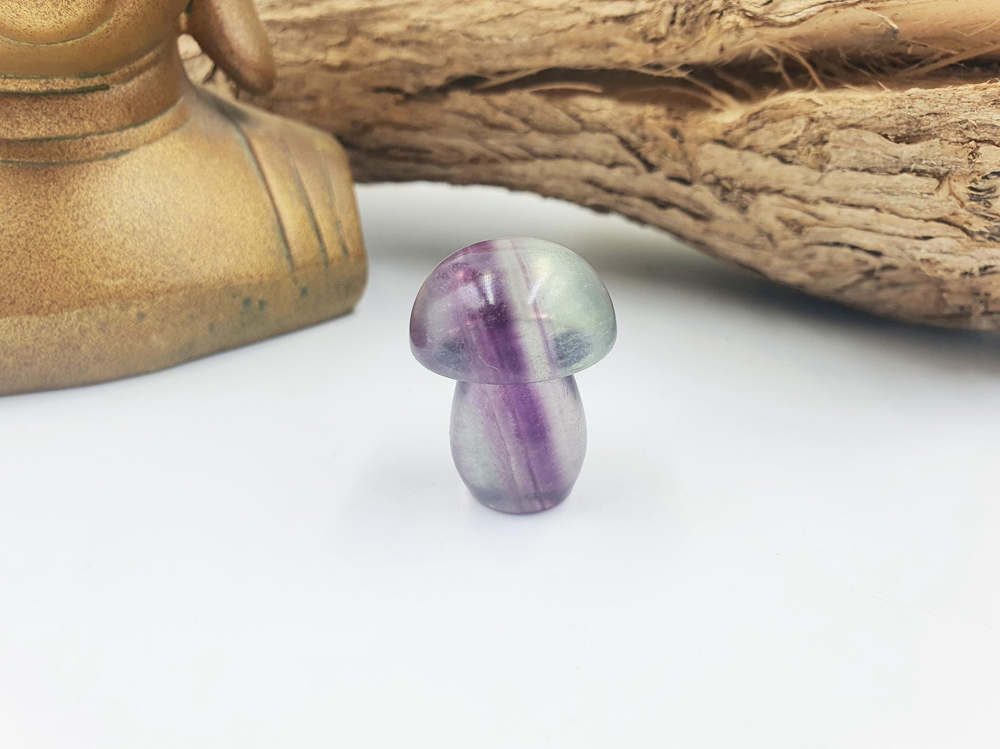 Fluorite Crystal Mushroom - Focus and Clarity Healing Crystal - 20g