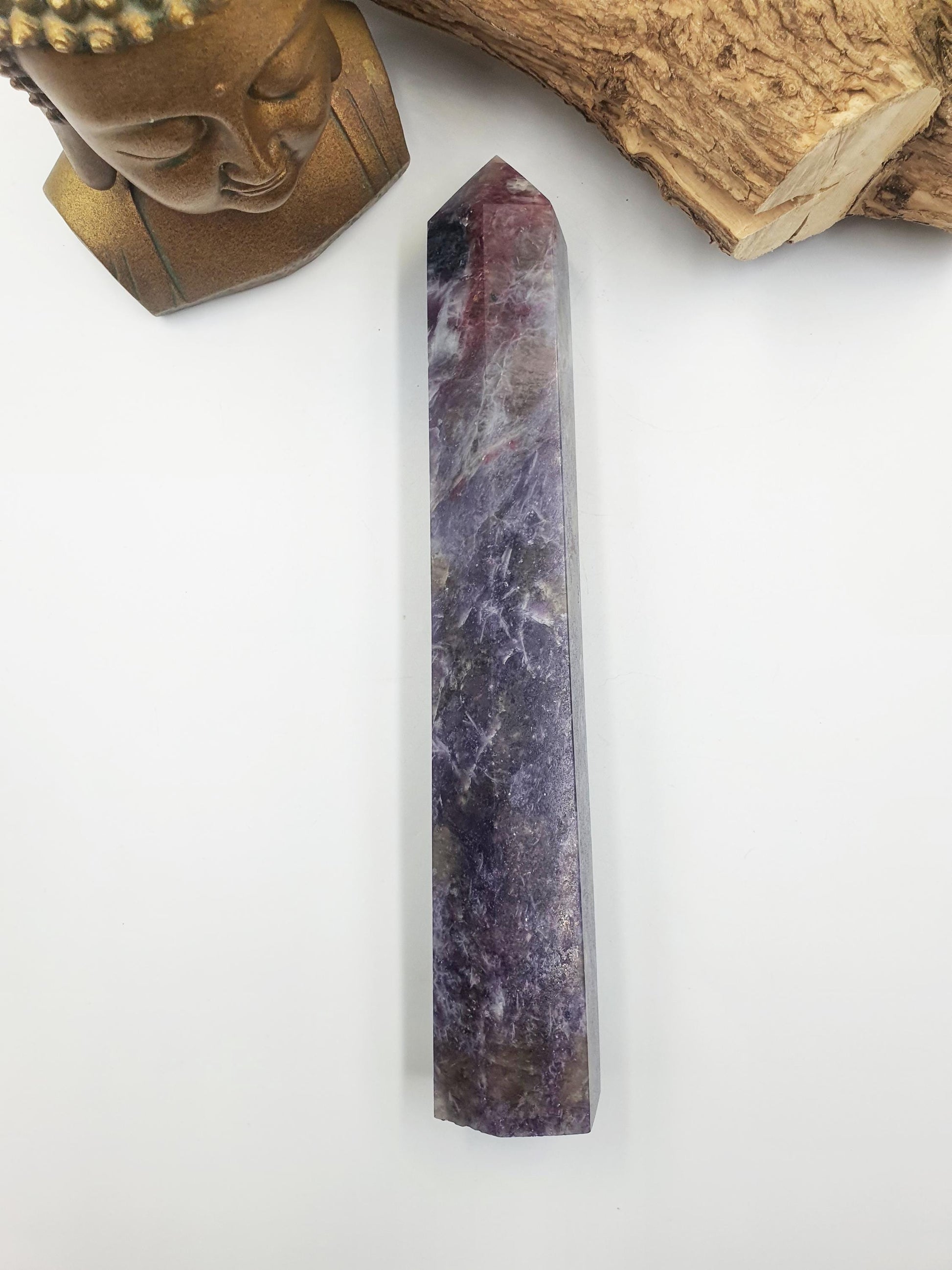 Huge Unicorn Stone (Pegmatite) Tower - Calming & Nurturing Crystal Obelisk - 27cm