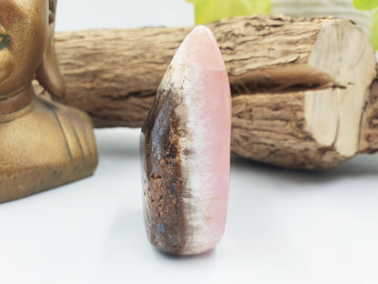 Pink Aragonite Freeform - Calming & Heart Healing Crystal, 165g