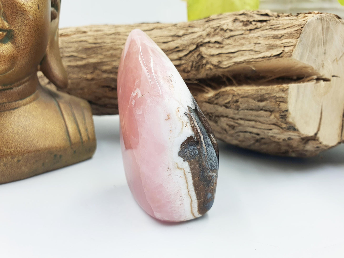 Pink Aragonite Freeform - Calming & Heart Healing Crystal, 165g